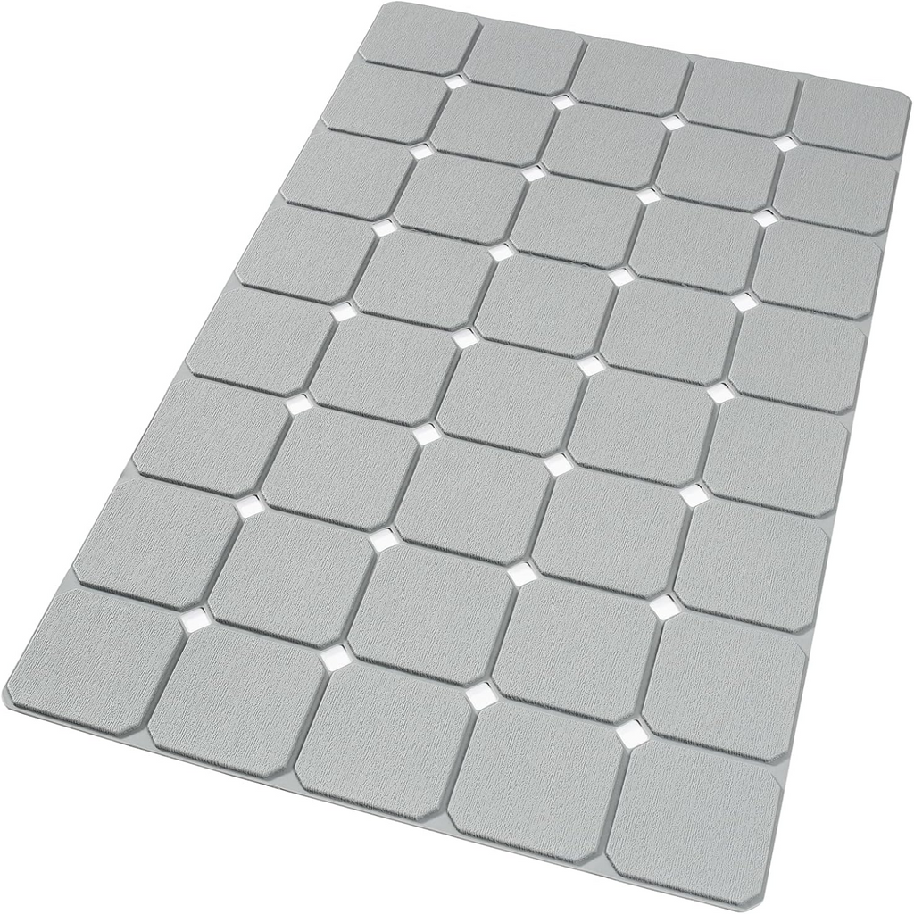 Non Slip Bathtub Mat Foldable with Suction Cups and Drainage Holes