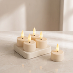 Rechargeable Flameless LED Candles with Remote Control and Flickering Light