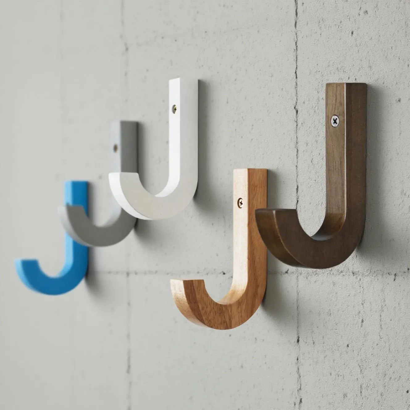 Wall Hangers for Coats Hats Bags and Umbrellas Wooden Wall Hooks