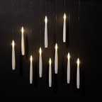 Floating LED Candle Set with Wand Remote and Warm White Light