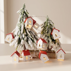 Christmas House Decoration with Warm White LED Light Battery Operated