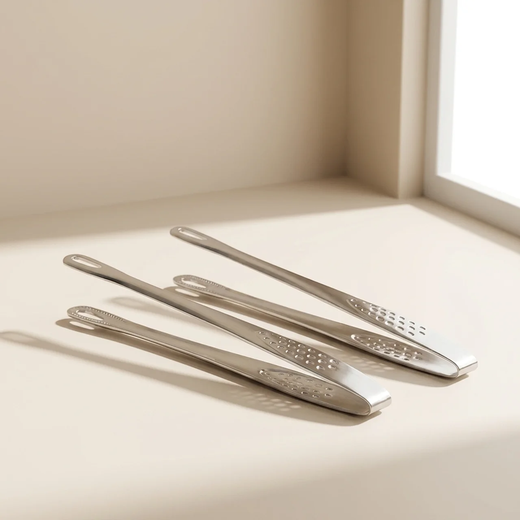 Stainless Steel BBQ Grill Tongs for Precision Cooking