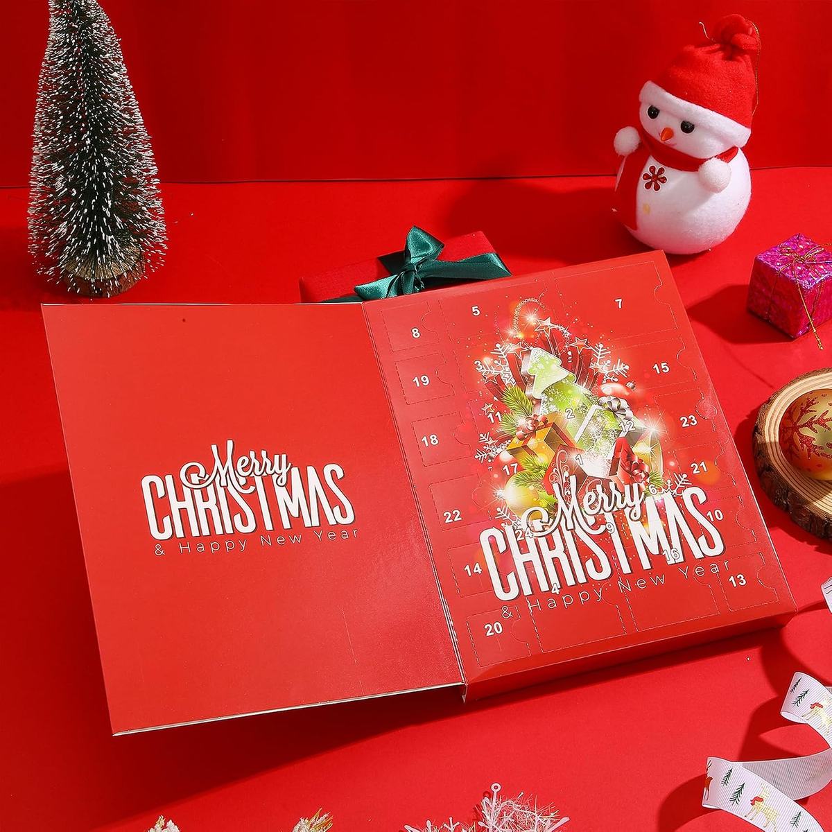 Jewellery Advent Calendar with 24 Gold and Silver Accessories