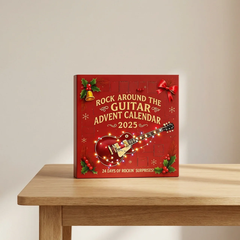 Guitar Advent Calendar with 24 Mini Rock Music Ornaments