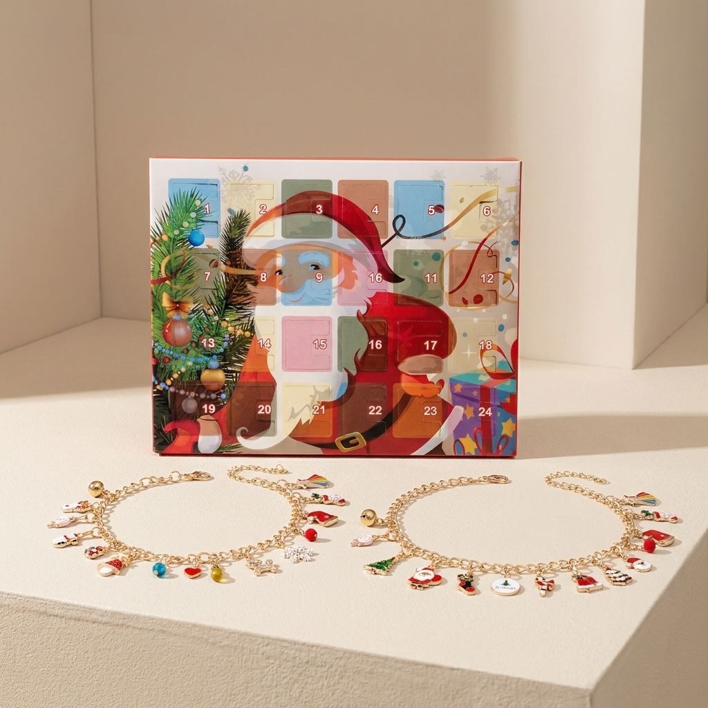 Christmas Advent Calendar 24 Surprises with Hanging Decorations