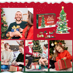 Christmas Tree Building Block Advent Calendar with 24 Daily Surprises
