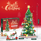 Christmas Tree Building Block Advent Calendar with 24 Daily Surprises