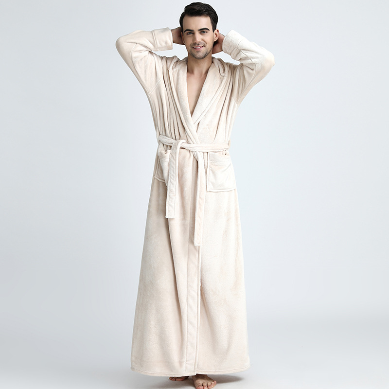 Men's Hooded Bathrobe – Soft Plush Robe for Warmth, Comfort & Relaxation 8