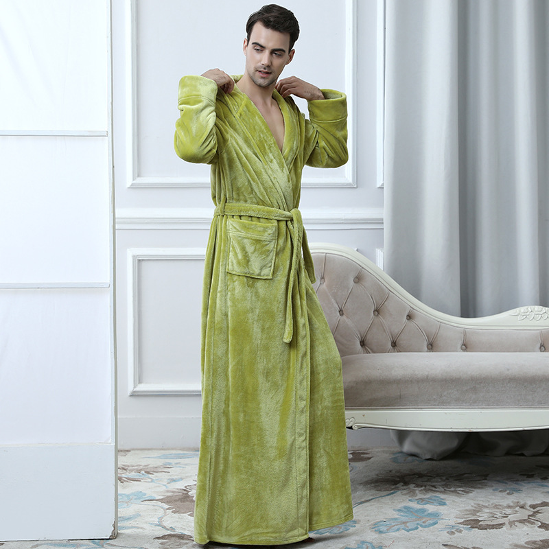 Men's Hooded Bathrobe – Soft Plush Robe for Warmth, Comfort & Relaxation 7