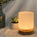 Mini Glass Table Lamp - 360° Illumination for Nightstands
