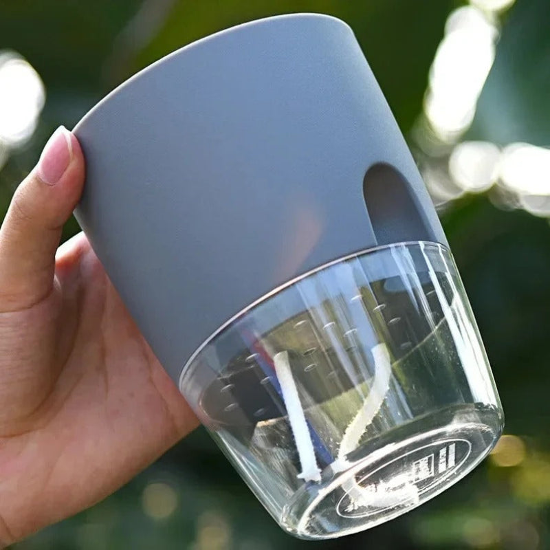Self Watering Planter PP PET Material Plant Pot