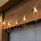 Diamond Fairy String Lights with Warm White LED Glow