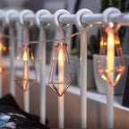 Diamond Fairy String Lights with Warm White LED Glow